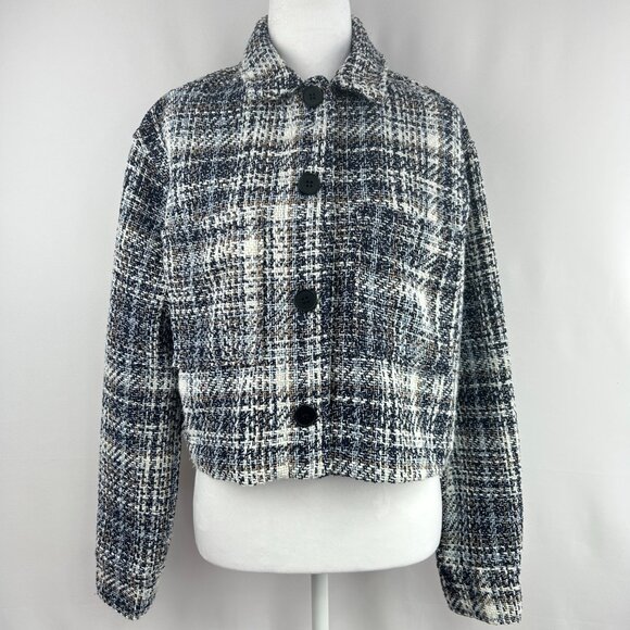 My Style preppy classic tweed plaid jacket – Women size Medium - Picture 1 of 10